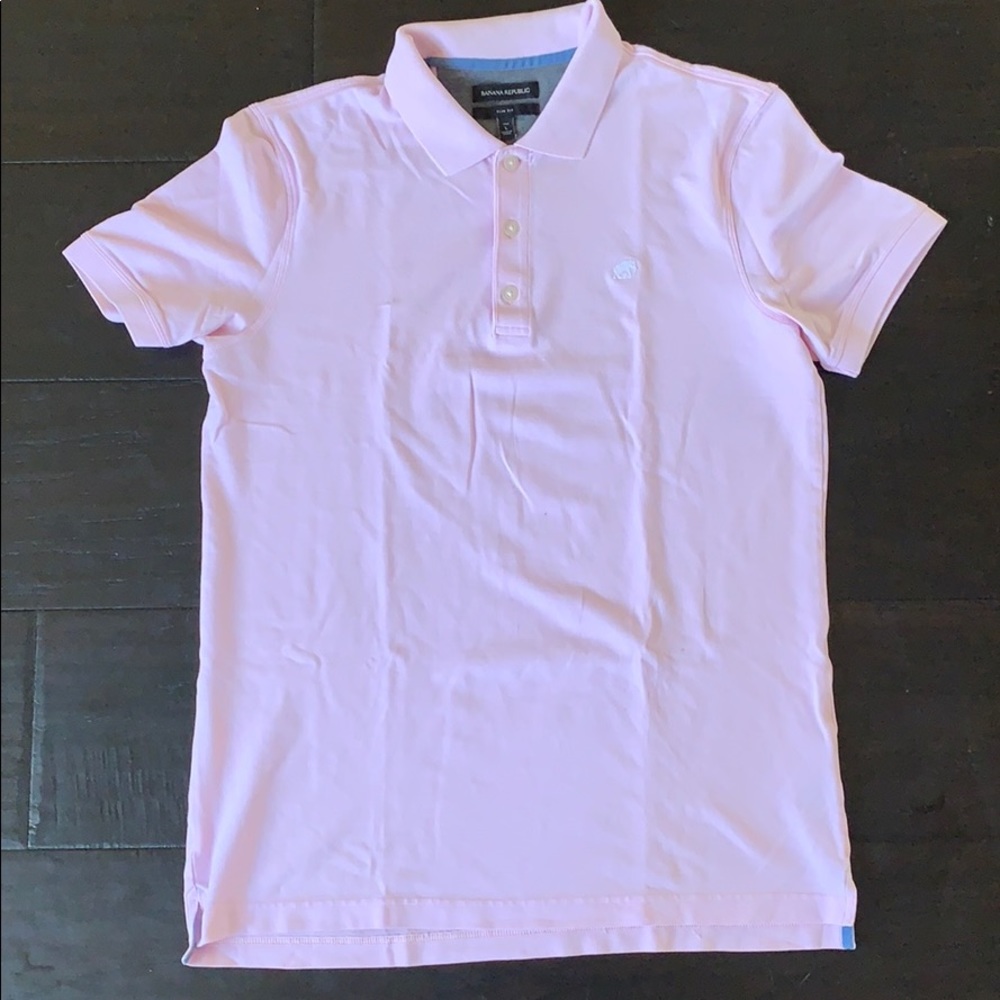Large Male Light Pink polo